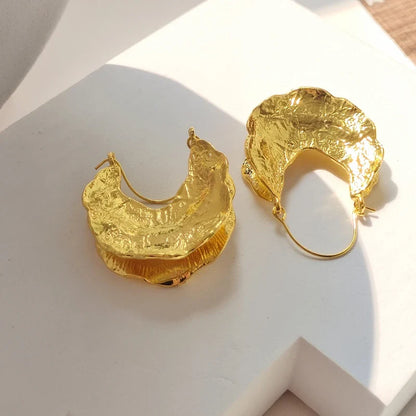18 Karat vergoldete halbe Kürbis-Ohrringe