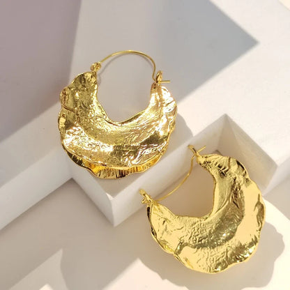 18 Karat vergoldete halbe Kürbis-Ohrringe