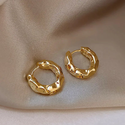 18 Karat Gold vergoldete trendige Ohrringe