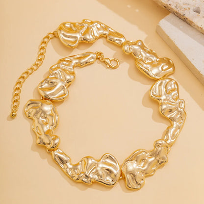 Schwere Kette mit 18 Karat Goldauflage