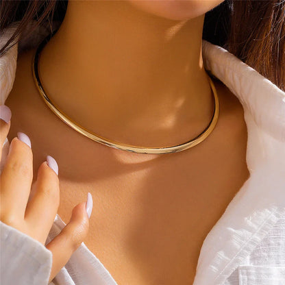 18 Karat vergoldete Choker-Halskette