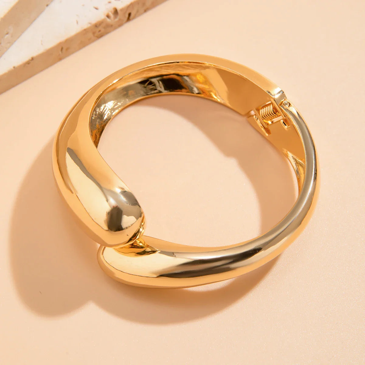 18-Karat Gold Vergoldetes Luxuriöses Tropfenarmband