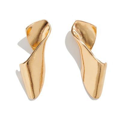 18 Karat Gold vergoldete Ohrringe im Vintage-Stil