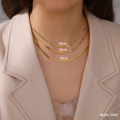 18 Karat vergoldete Choker-Halskette in verschiedenen Größen