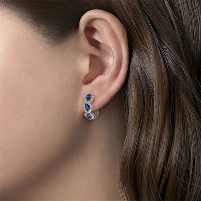 Ohrringe aus 925er Sterlingsilber mit Zirkoniasteinen