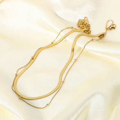 18 Karat vergoldete Zweibeinkette