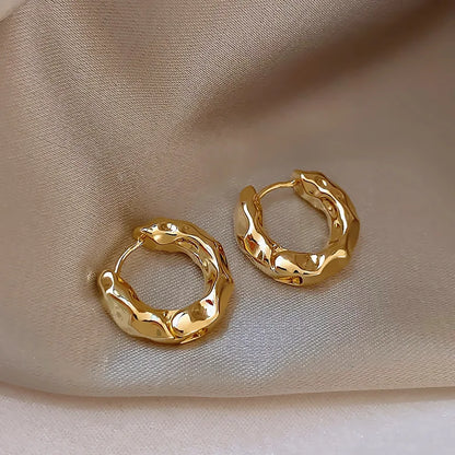 18 Karat Gold vergoldete trendige Ohrringe