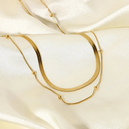 18 Karat vergoldete Zweibeinkette
