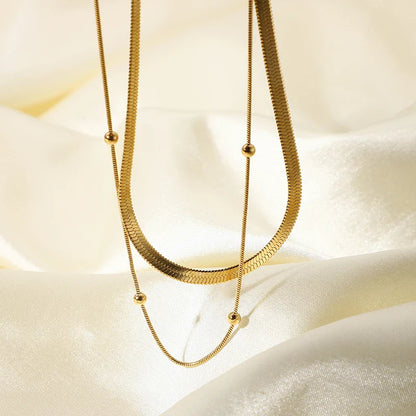 18 Karat vergoldete Zweibeinkette