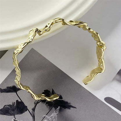 18-Karat Gold Vergoldetes Schweres Armband