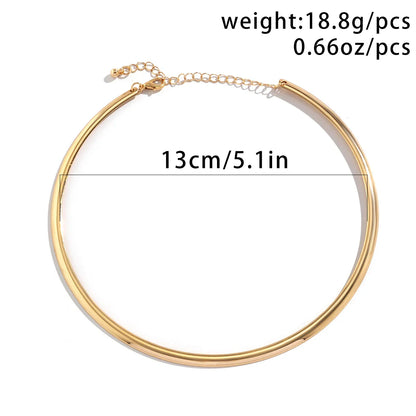 18 Karat vergoldete Choker-Halskette