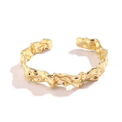 18-Karat Gold Vergoldetes Schweres Armband