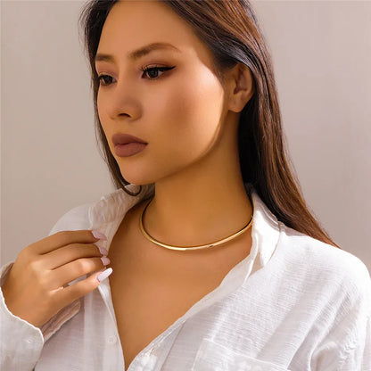 18 Karat vergoldete Choker-Halskette