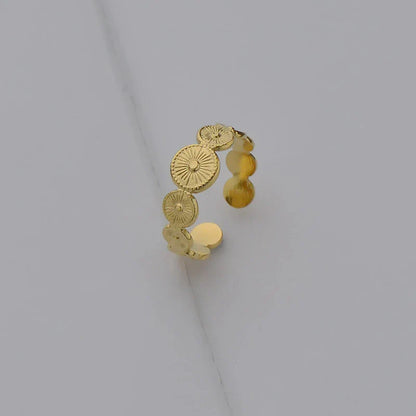 18-Karat Gold Vergoldeter Vintage-Stil Ring