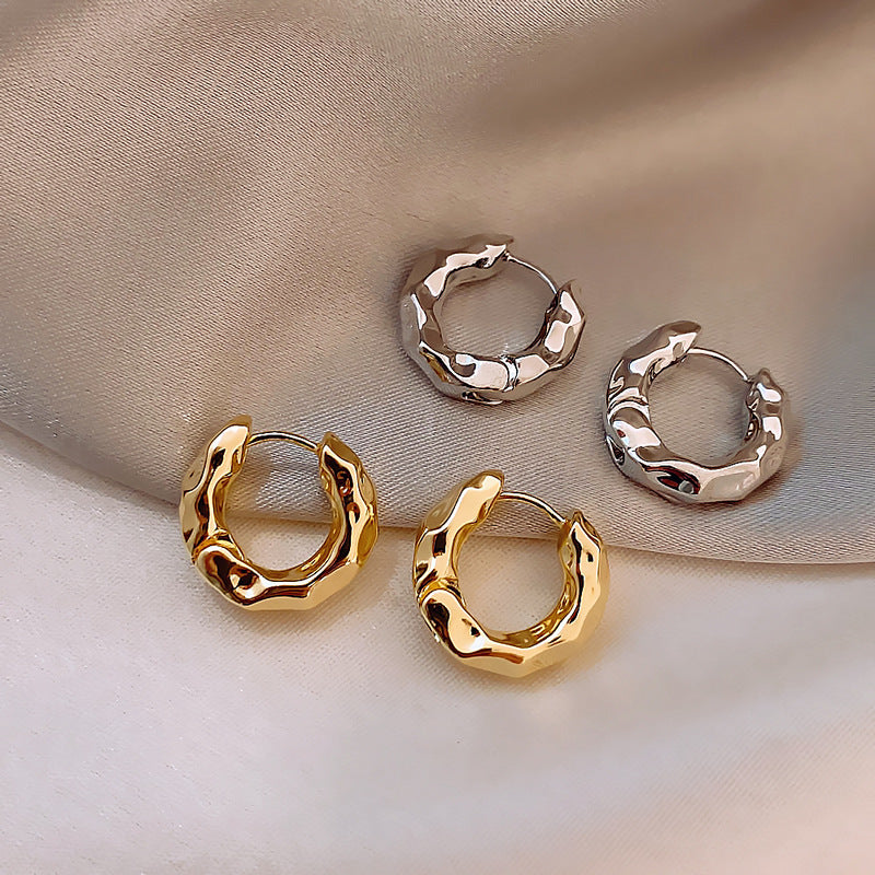 18 Karat Gold vergoldete trendige Ohrringe