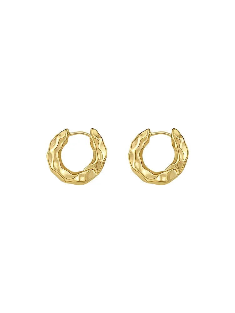 18 Karat Gold vergoldete trendige Ohrringe