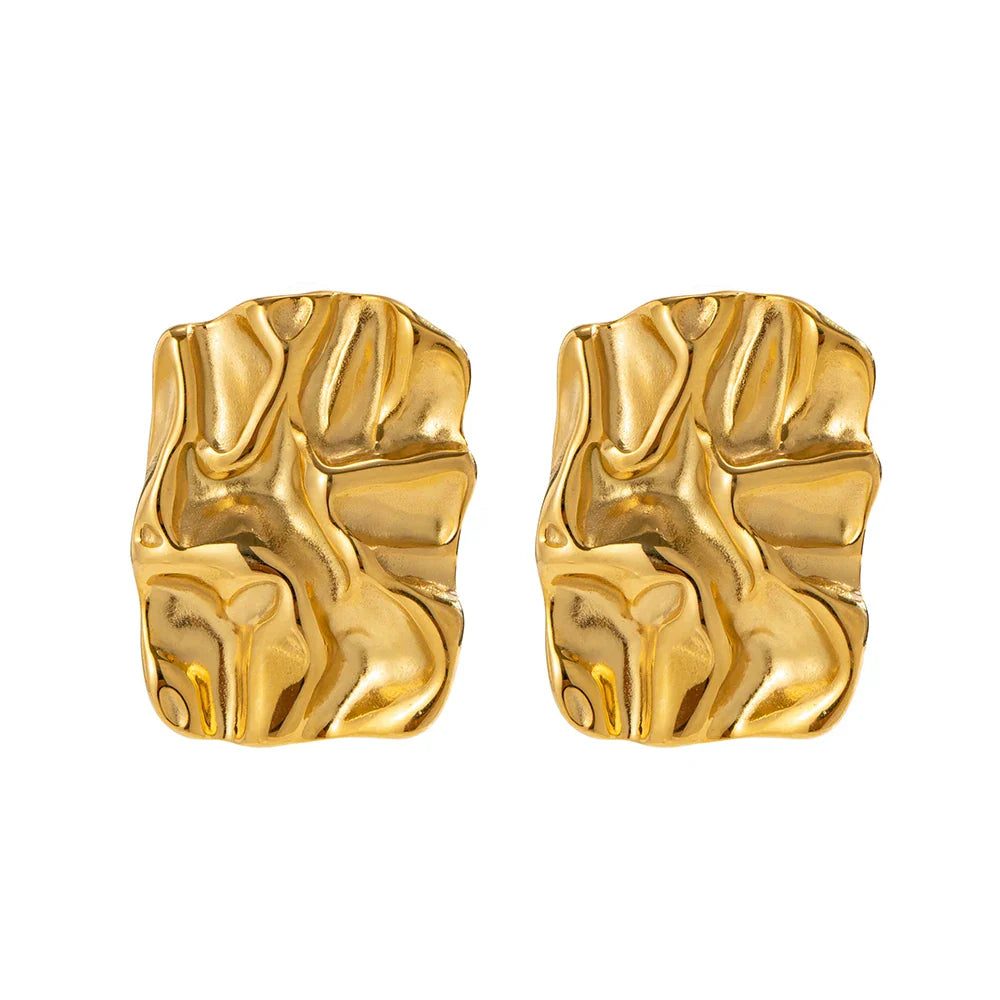 18-Karat Gold Vergoldete Ohrringe
