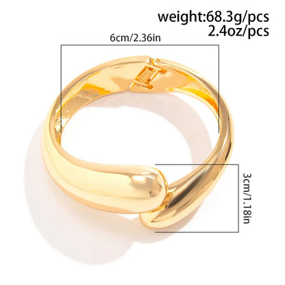 18-Karat Gold Vergoldetes Luxuriöses Tropfenarmband